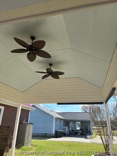 3043 Tom Geddie Road Eastover, NC 28312 - Photo 3 of 37 Ceiling fans in carport