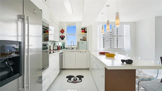 a view of a city with tall buildings