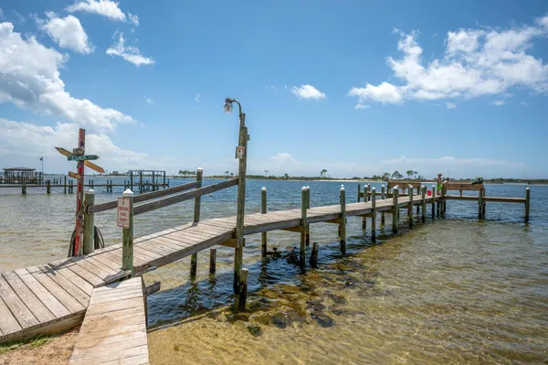 an aerial view of a house with a garden and lake view