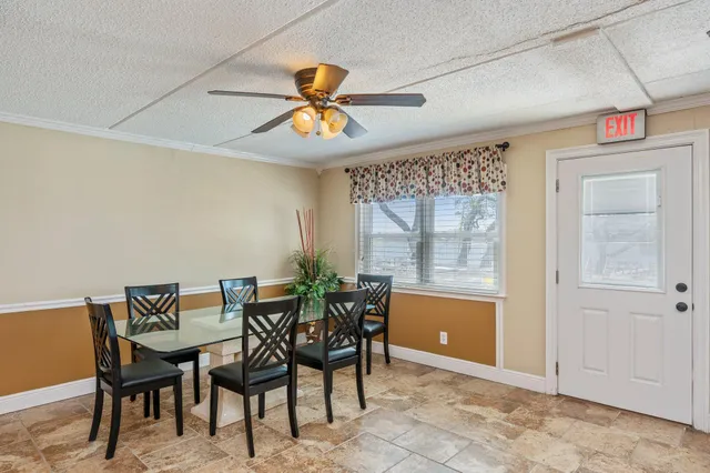 a view of a lake from a yard