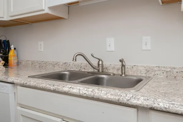 a close view of sink and tap