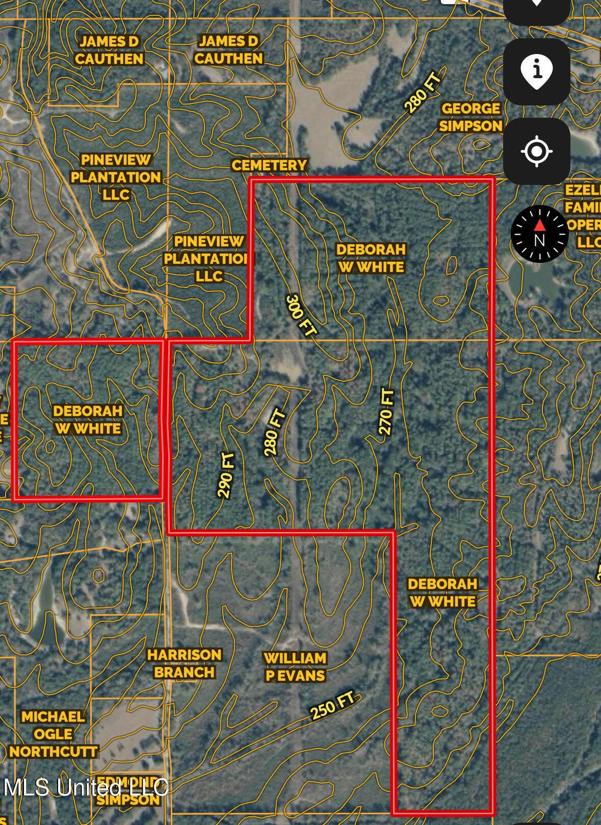 0 Simpson Road Pickens, MS 39146 - Photo 28 of 28 contour