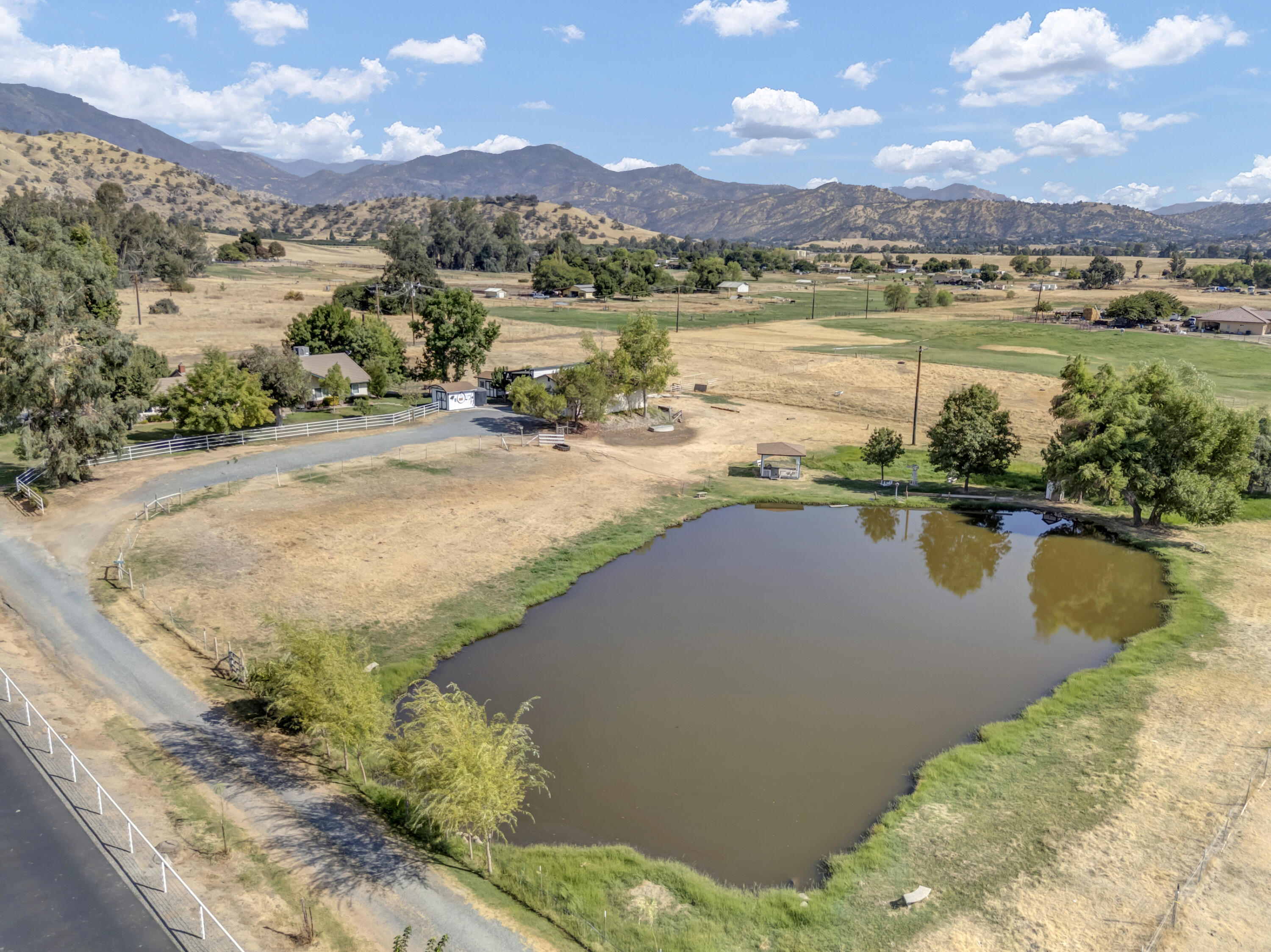 18002 320th Road Springville, CA 93265 - Photo 12 of 56 a view of a lake with a mountain in the background