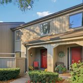 front view of a house with a small porch