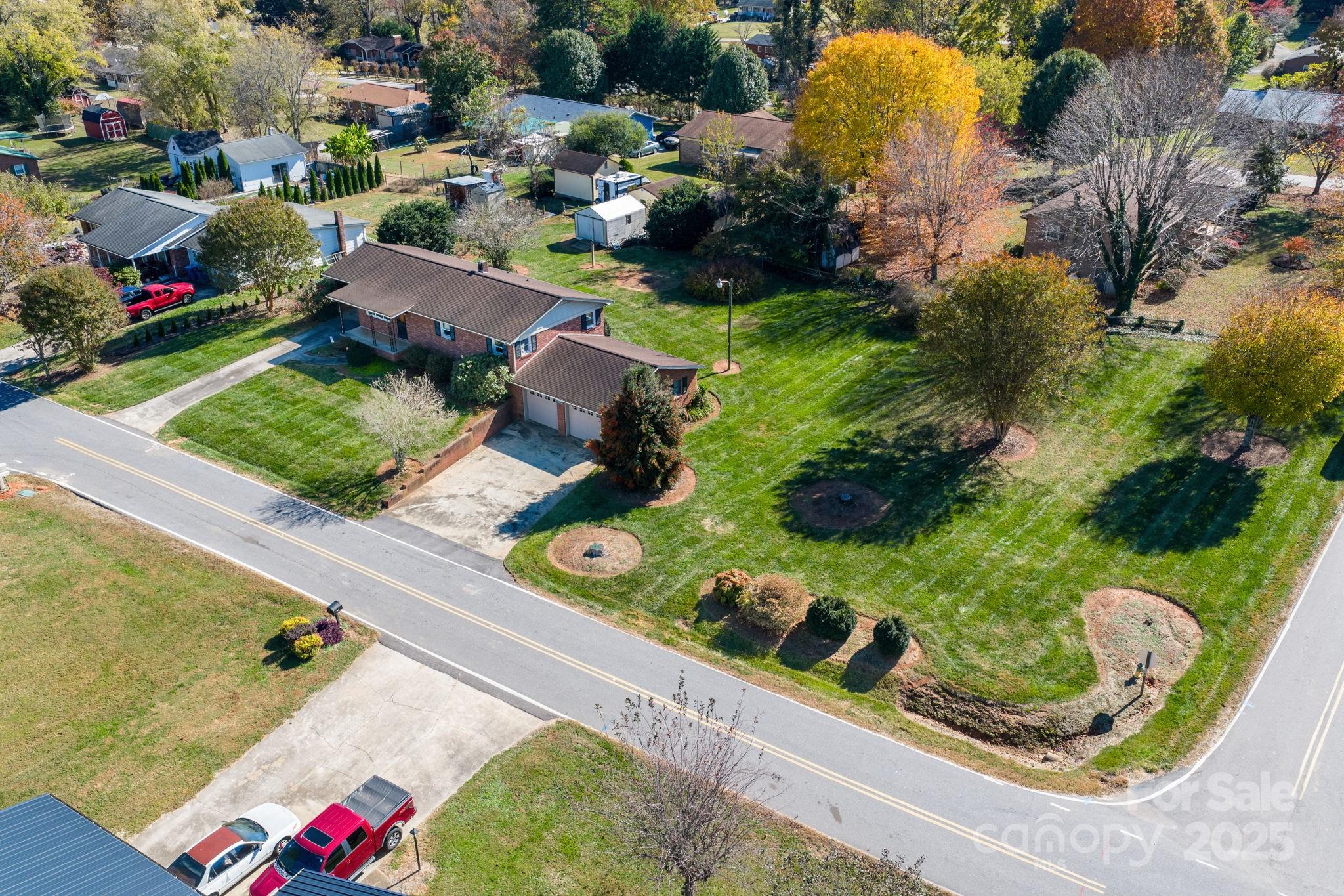 1515 Fairway Acres Road Lenoir, NC 28645 - Photo 23 of 35 an aerial view of residential house with outdoor space and street view