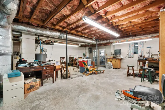 a view of storage and utility room