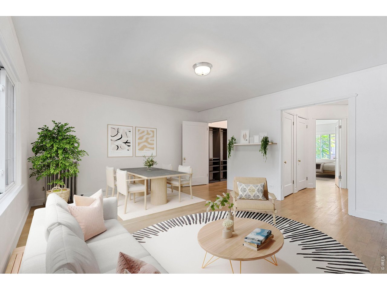 1416 North Downing Street, Unit 2 Denver, CO 80218 - Photo 4 of 12 a living room with furniture and a table