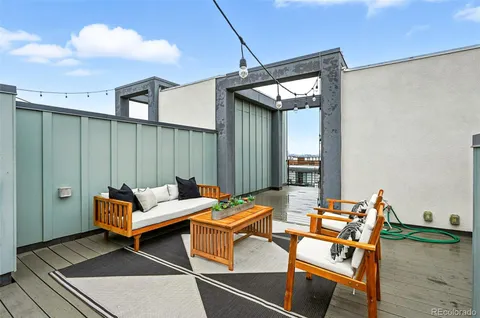 a outdoor space with patio furniture