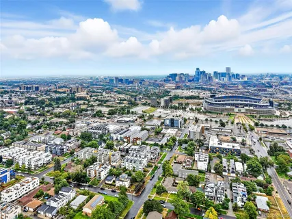 a front view of a building with street