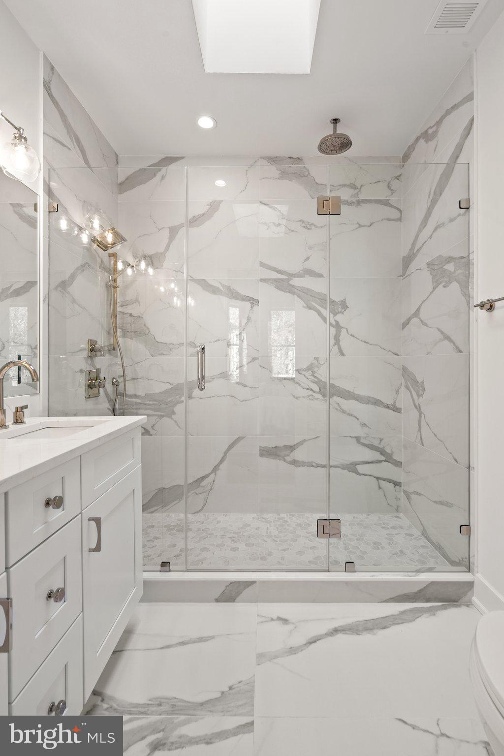 37 U Street Northeast Washington, DC 20002 - Photo 23 of 45 Skylight on glass and marble