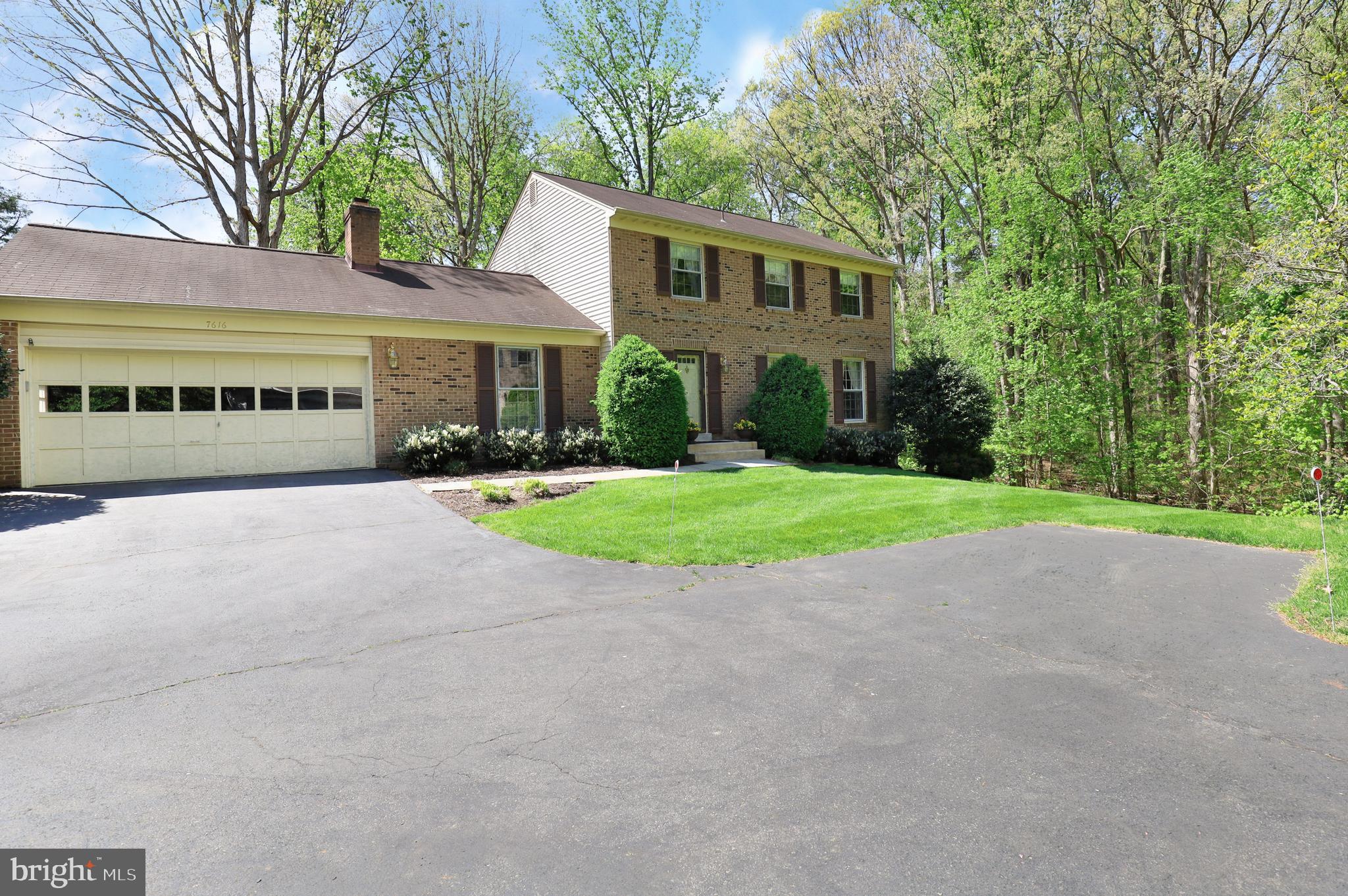 7616 Bertito Lane Springfield, VA 22153 - Photo 3 of 54 Front with Shared Parking Pad at End of Pipestem