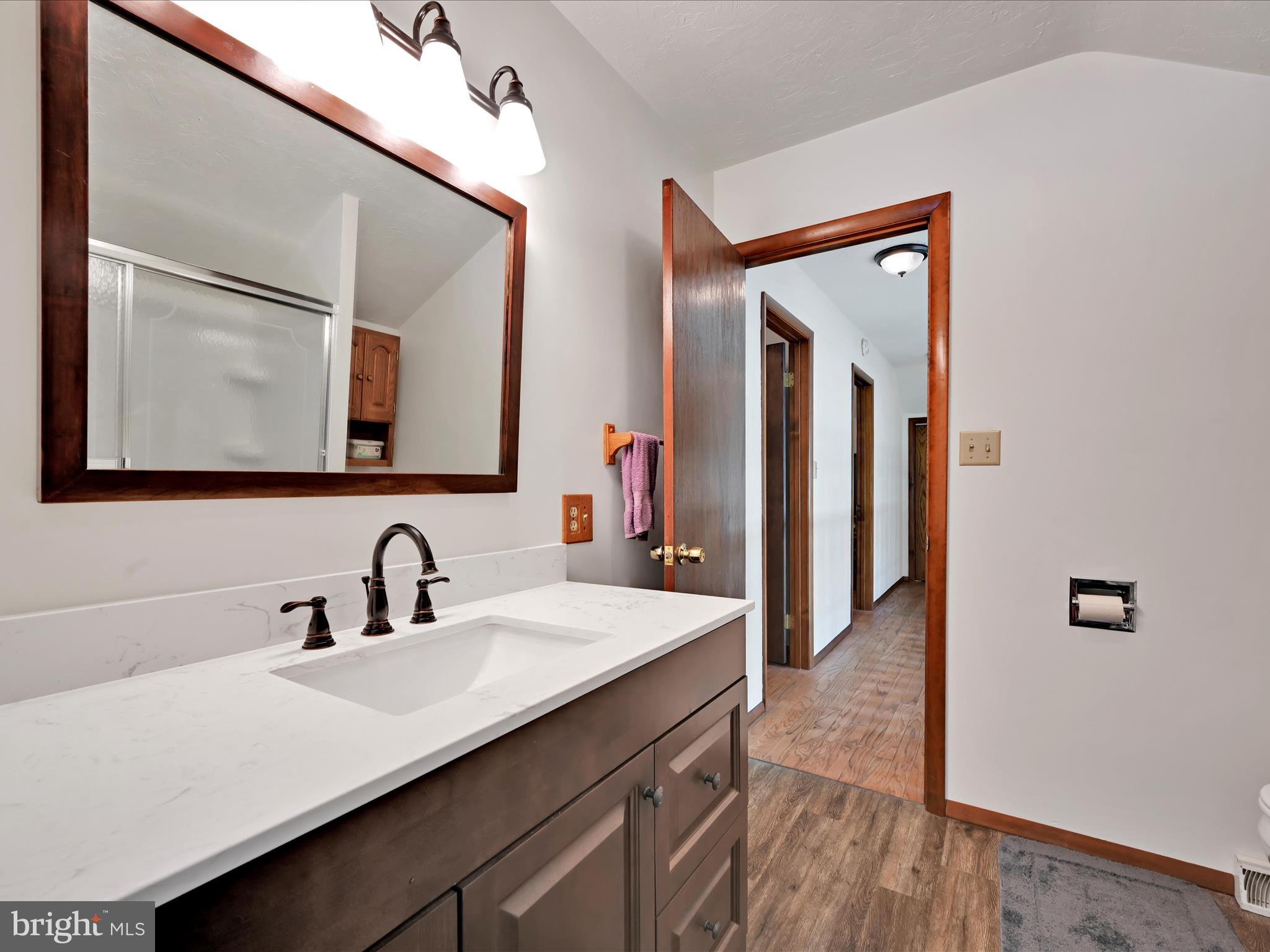 5150 Chestnut Grove Road Spring Grove, PA 17362 - Photo 26 of 56 a en suite bathroom with a sink mirror and vanity