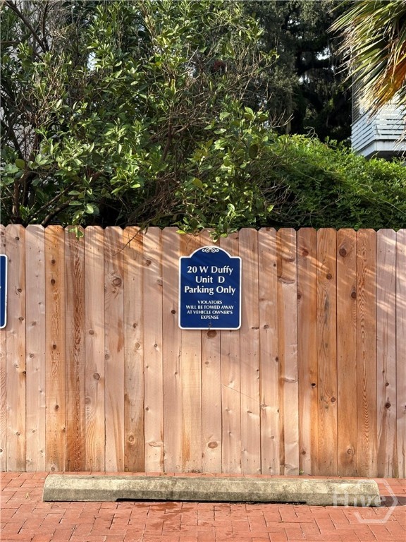 20 West Duffy Street, Unit D Savannah, GA 31401 - Photo 29 of 34 private parking pad