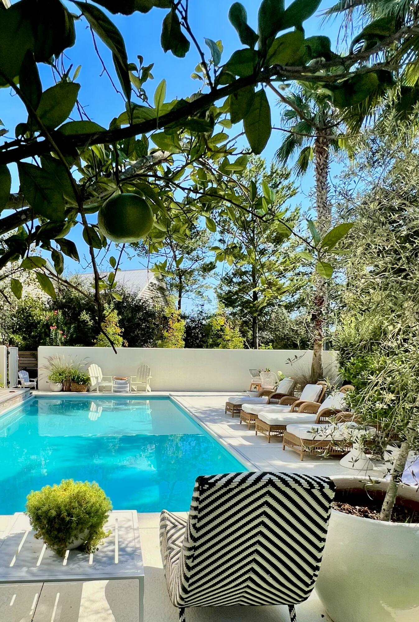 207 Betty Street Santa Rosa Beach, FL 32459 - Photo 13 of 27 a view of a swimming pool with an outdoor space and seating area