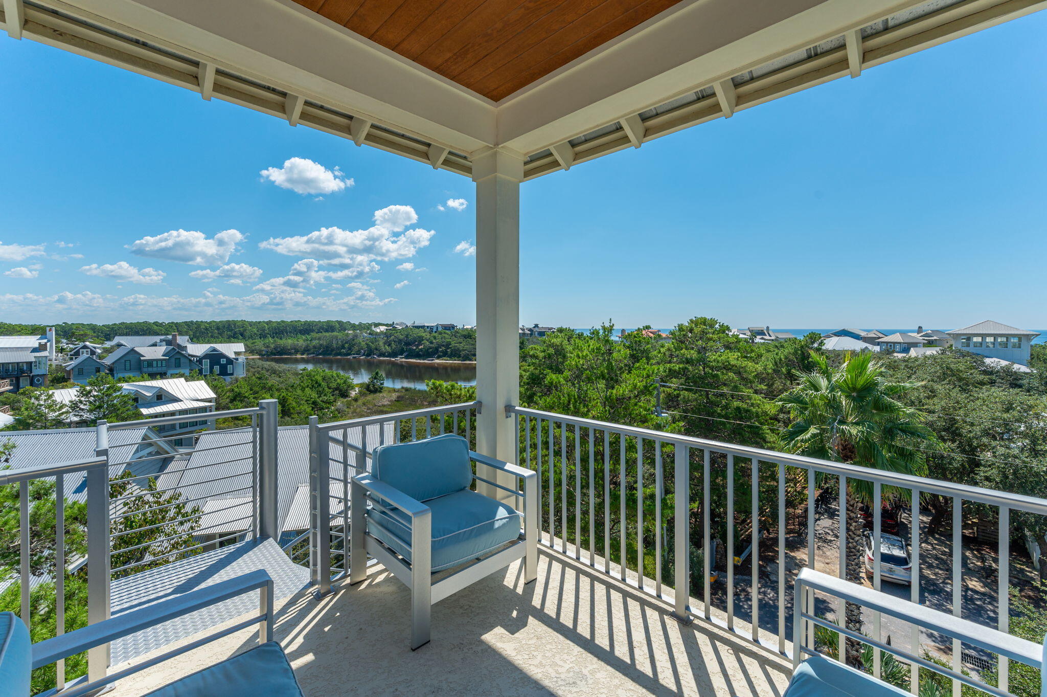 207 Betty Street Santa Rosa Beach, FL 32459 - Photo 15 of 27 a view of a balcony with chairs