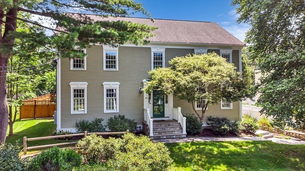 96 Pilgrim Road Concord, MA 01742 - Photo 23 of 24 a front view of a house with a yard
