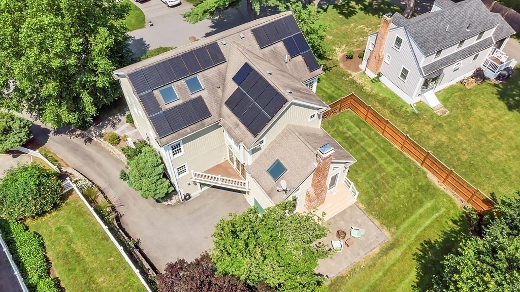 96 Pilgrim Road Concord, MA 01742 - Photo 24 of 24 an aerial view of residential house with outdoor space and trees