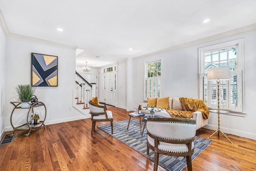 96 Pilgrim Road Concord, MA 01742 - Photo 3 of 24 a living room with furniture and wooden floor