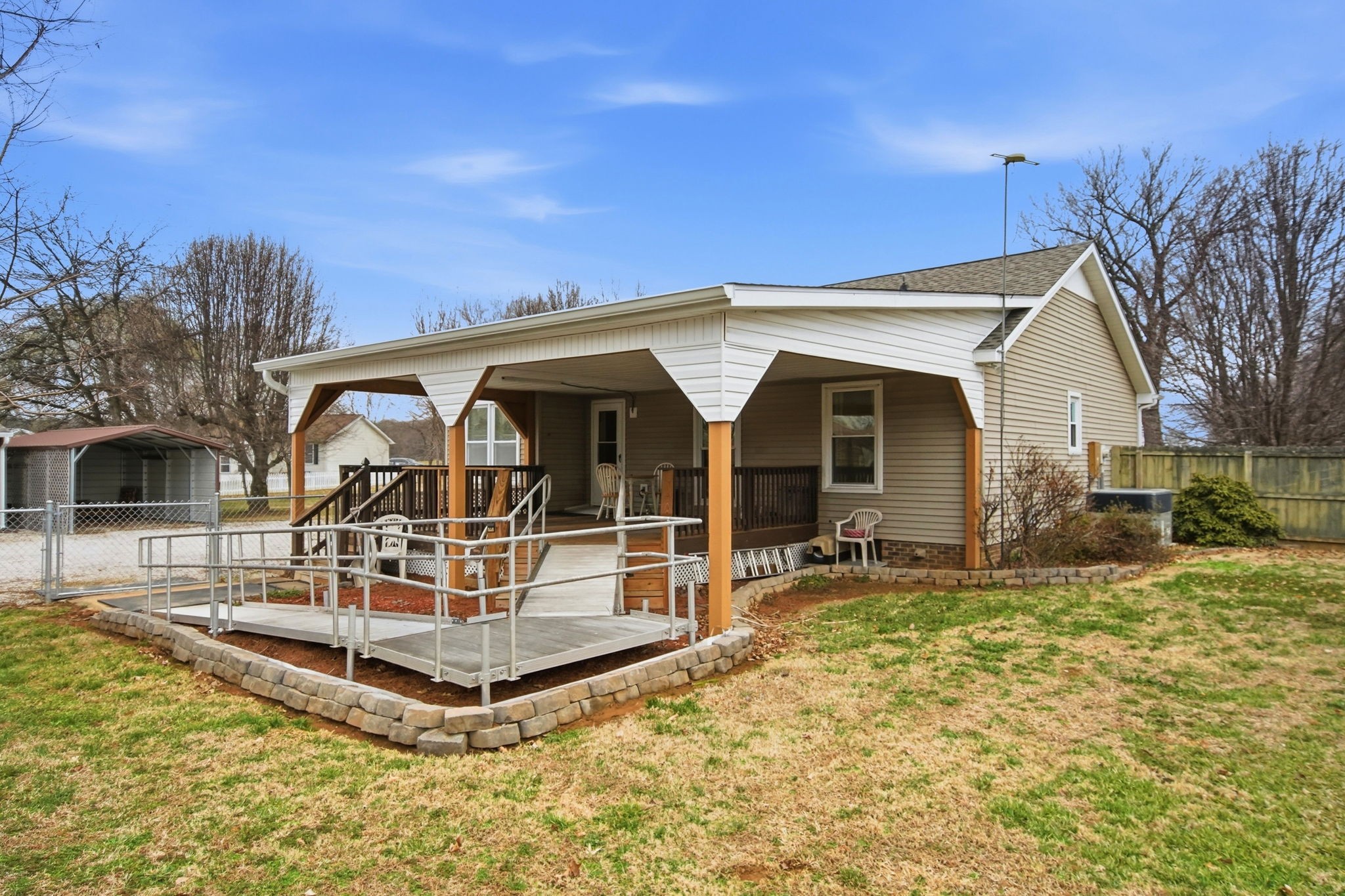 4971 Hyde Road Springfield, TN 37172 - Photo 26 of 45 a view of a house with backyard porch and sitting area