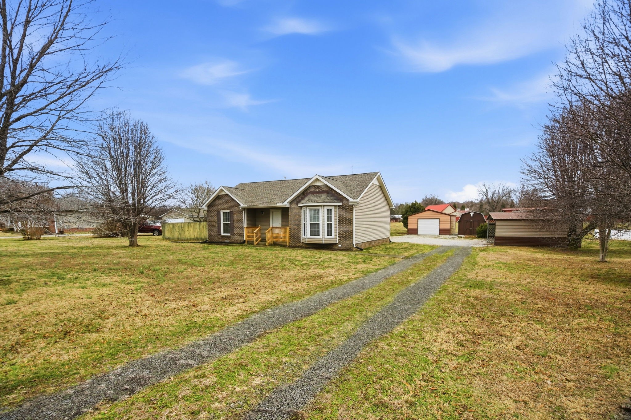4971 Hyde Road Springfield, TN 37172 - Photo 40 of 45 a front view of a house with a yard and trees