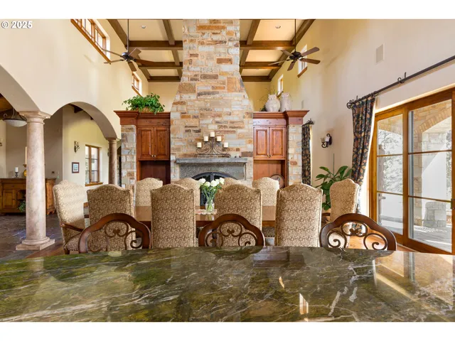 a house view with a backyard space