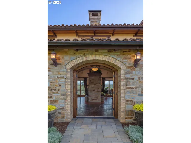 a view of a door of the house