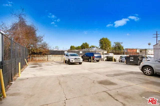 a car parked in front of a building