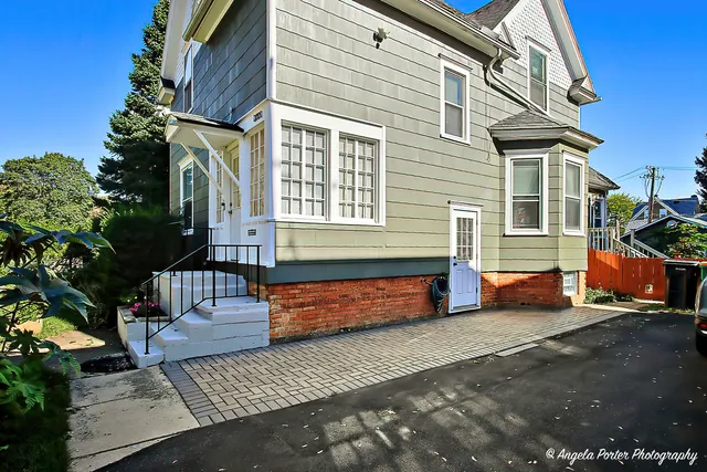 a front view of a house