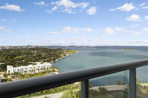 a view of ocean from a balcony