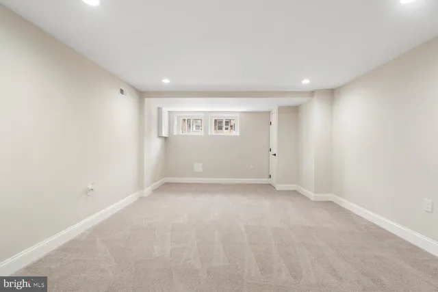 a view of an empty room