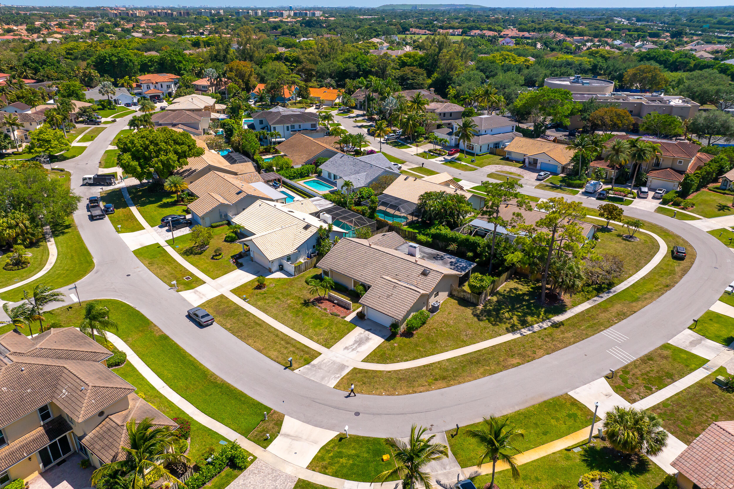 22171 Hollyhock Trail Boca Raton, FL 33433 - Photo 2 of 19 an aerial view of a house with a garden
