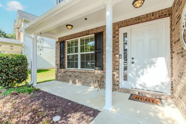 a view of a entryway door of the house