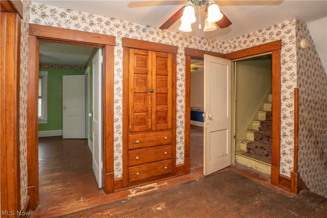 815 Broad Avenue Northwest Canton, OH 44708 - Photo 29 of 37 Hallway Storage and Stairs to Third Level