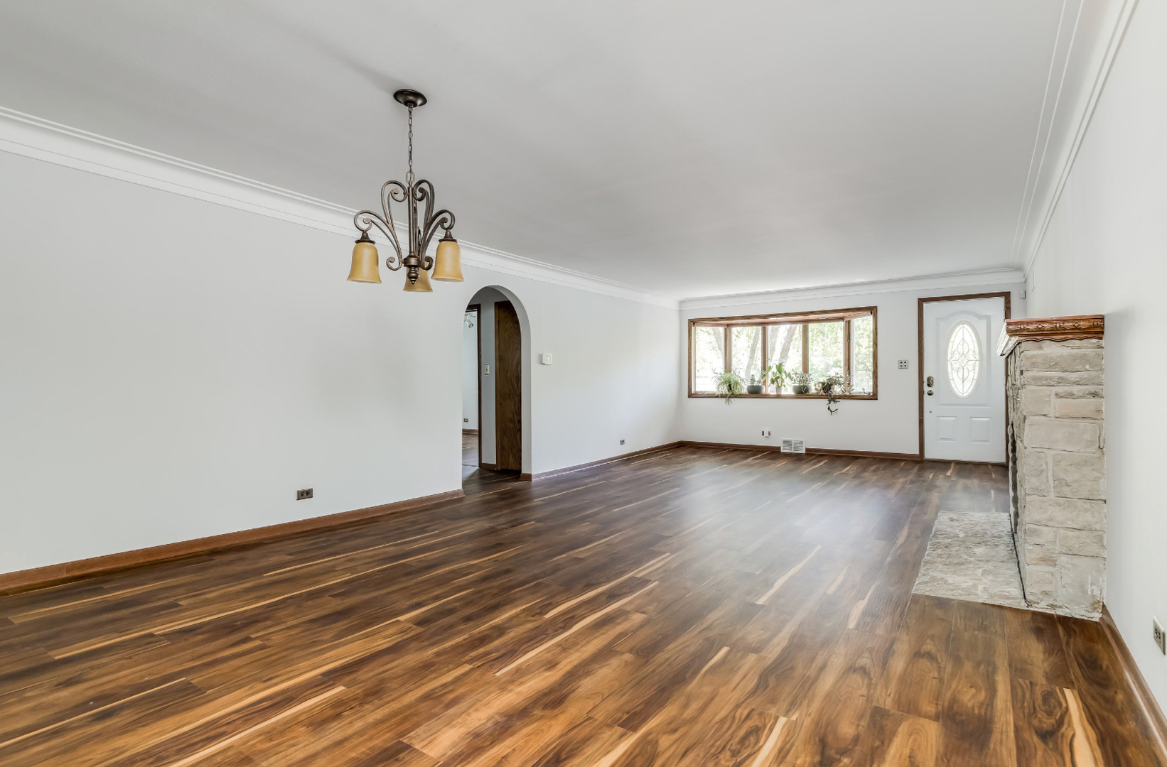 17-w072 Deerpath Road Wood Dale, IL 60191 - Photo 5 of 28 a view of empty room with wooden floor and fan