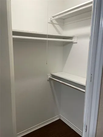 a close view of closet