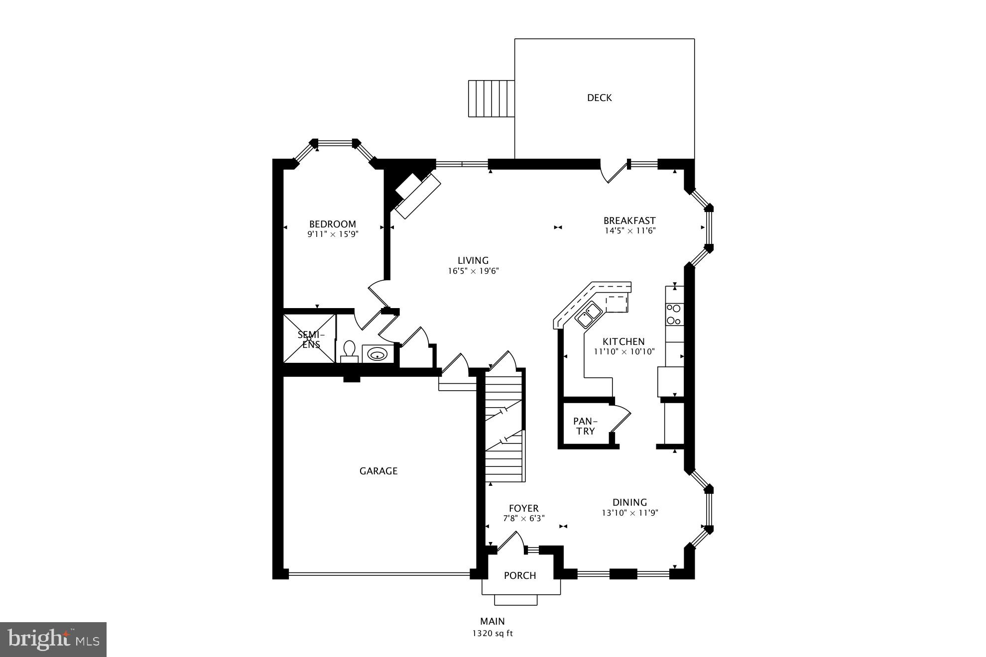 612 Crawfords Ridge Road Odenton, MD 21113 - Photo 51 of 53 Main Level Floor Plan