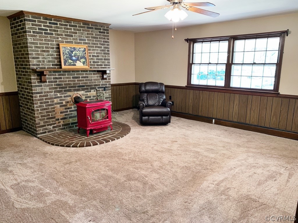 12447 Howards Mill Road Montpelier, VA 23192 - Photo 15 of 46 The Cozy Family Room shows Neutral Plush Carpet, N