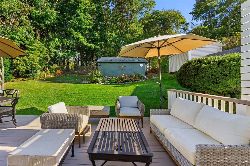 11 Pickman Road Salem, MA 01970 - Photo 29 of 40 a view of a patio with furniture and a yard