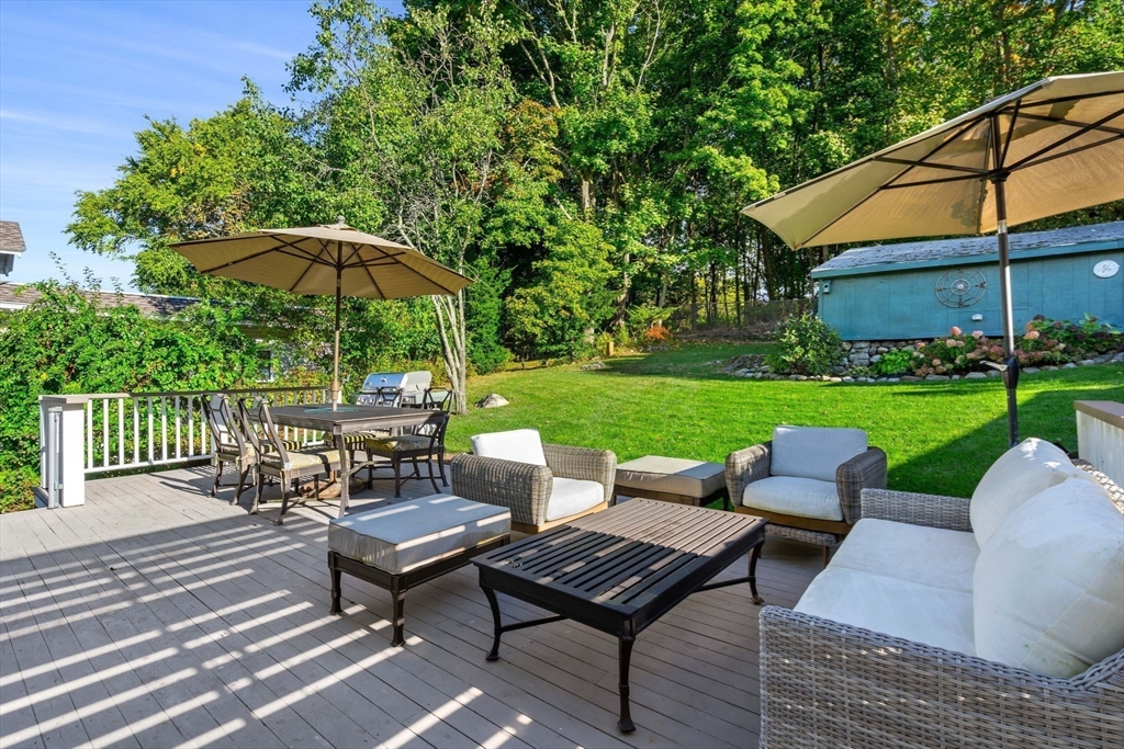 11 Pickman Road Salem, MA 01970 - Photo 30 of 40 a view of a deck with furniture and a yard
