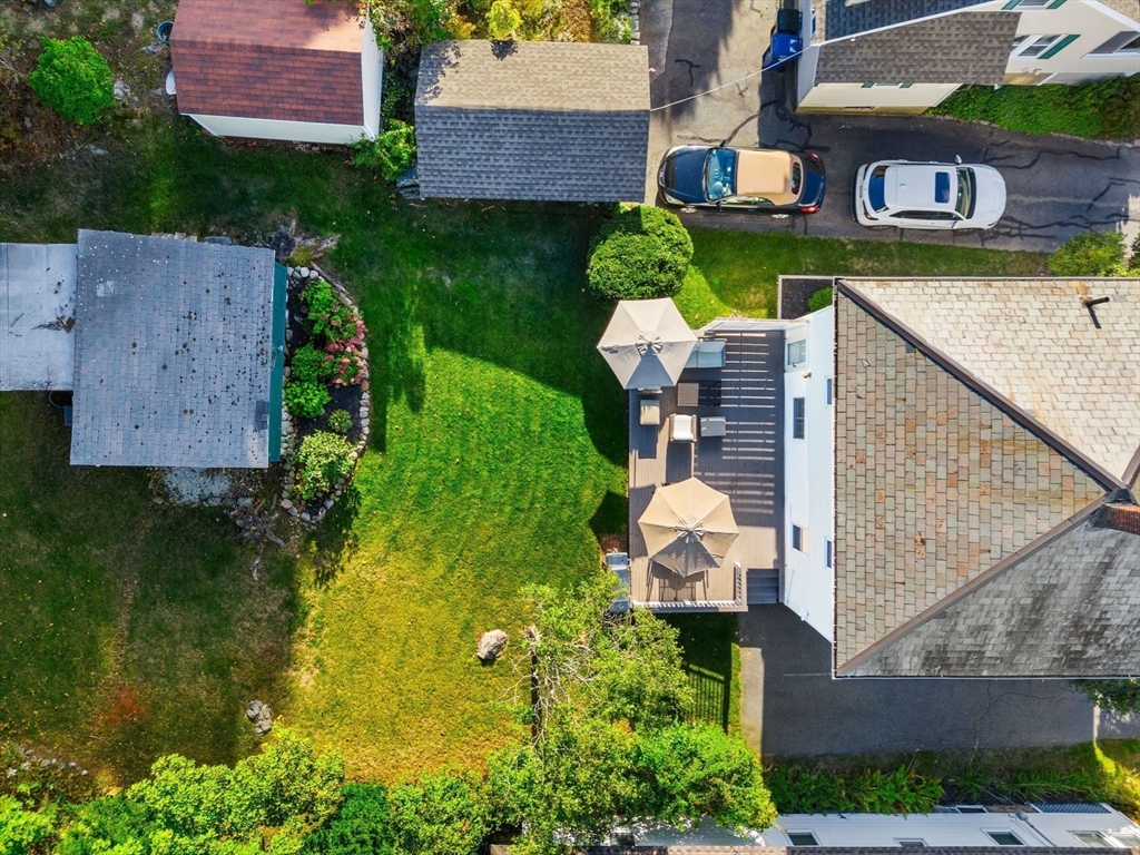 11 Pickman Road Salem, MA 01970 - Photo 34 of 40 an aerial view of a house with swimming pool outdoor seating and yard