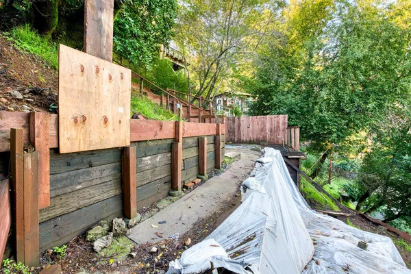 a view of balcony with wooden floor