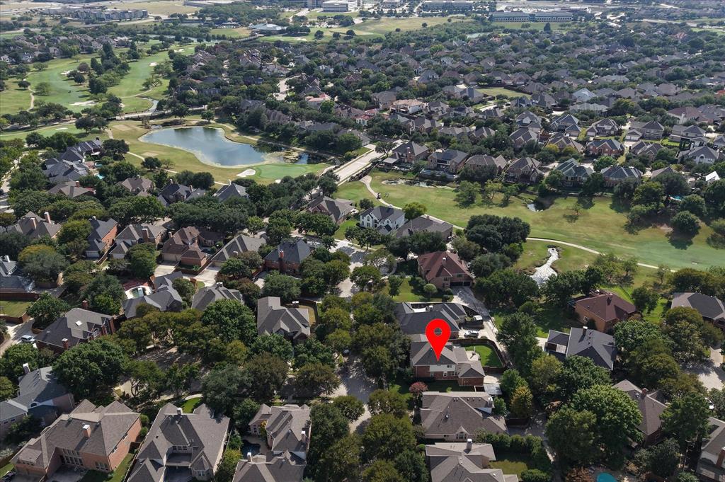 7509 Cedar Elm Drive Irving, TX 75063 - Photo 39 of 40 an aerial view of residential houses with outdoor space and swimming pool