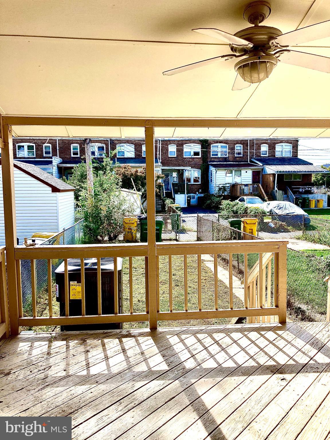 247 West Meadow Road Baltimore, MD 21225 - Photo 16 of 28 Deck with Ceiling Fan