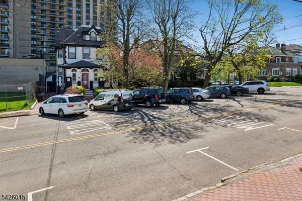 a car parked in front of a building