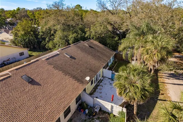 an aerial view of a city
