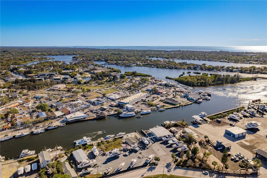 102 Anclote Road Tarpon Springs, FL 34689 - Photo 40 of 42 an aerial view of a city with ocean view