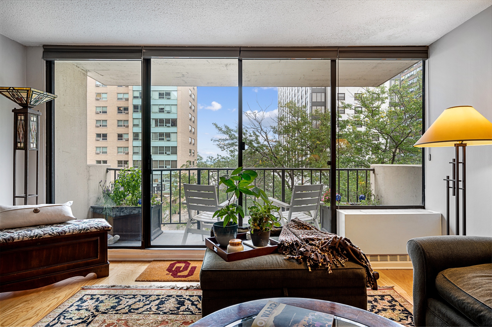 3150 North Sheridan Road, Unit 3C Chicago, IL 60657 - Photo 4 of 19 a living room with furniture and a large window