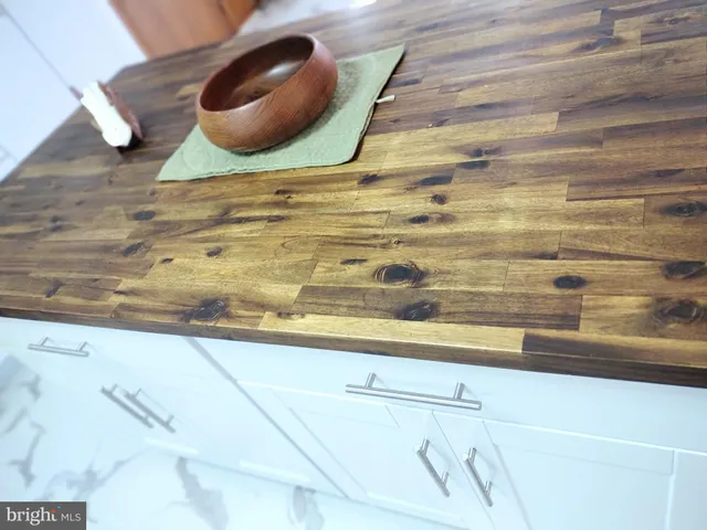 a close view of kitchen appliances