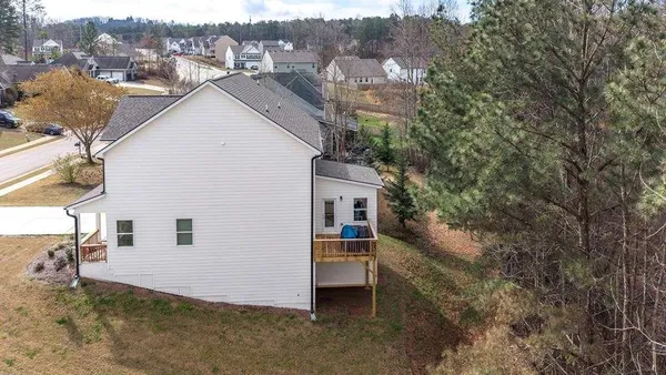 a house view with a outdoor space
