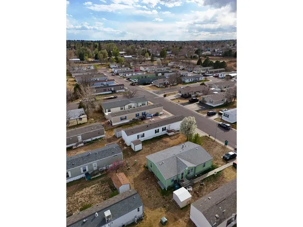 an aerial view of a city